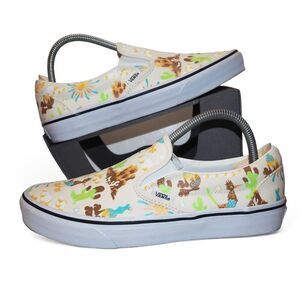 Vans Classic Slip-on Skate Shoes "Get Outdoors Marshmallow" Women's 9.5